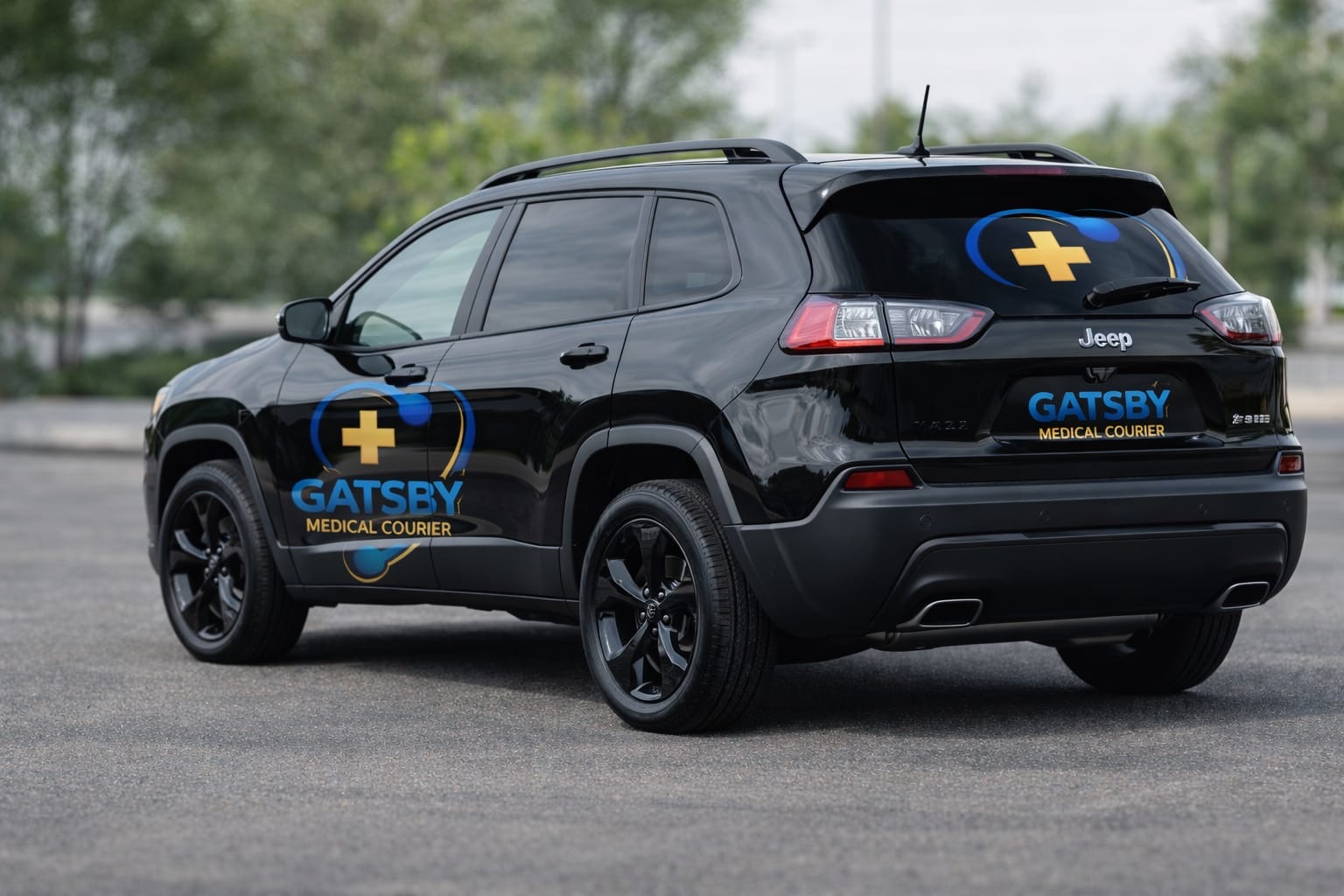 Gatsby Medical Courier branded delivery vehicle